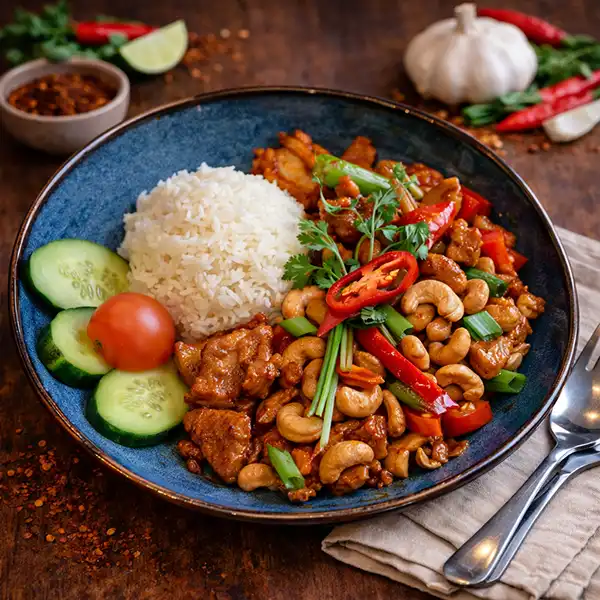 Thai cashew chicken Med Mamuang Stockholm
