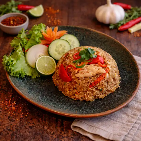 Khao Pad Thai fried rice Mae Thai River Stockholm