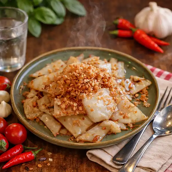 Pad Gai Lan Chinese broccoli Thai mat Stockholm