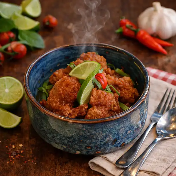 Gai Karaage crispy fried chicken Mae Thai River Stockholm